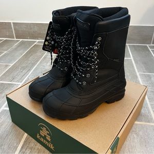 Kamik Men’s Black Nation Pro Winter Boot Size 9